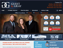 Tablet Screenshot of guestandgray.com